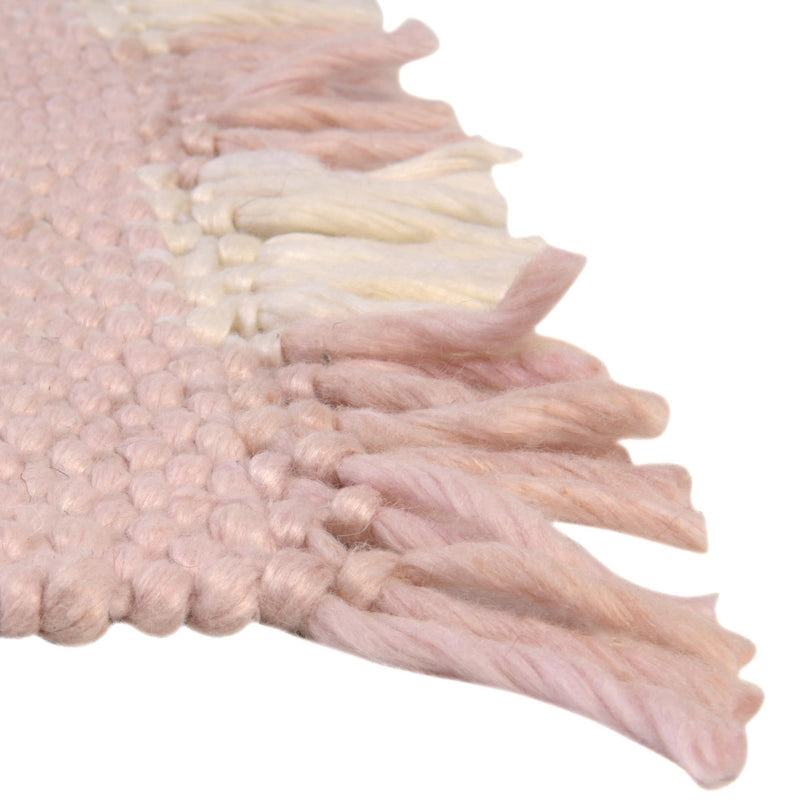 Sustainable Grid Indoor-Outdoor Oasis Collection Area Rug - Savannah Rectangle Pink lifestyle 41