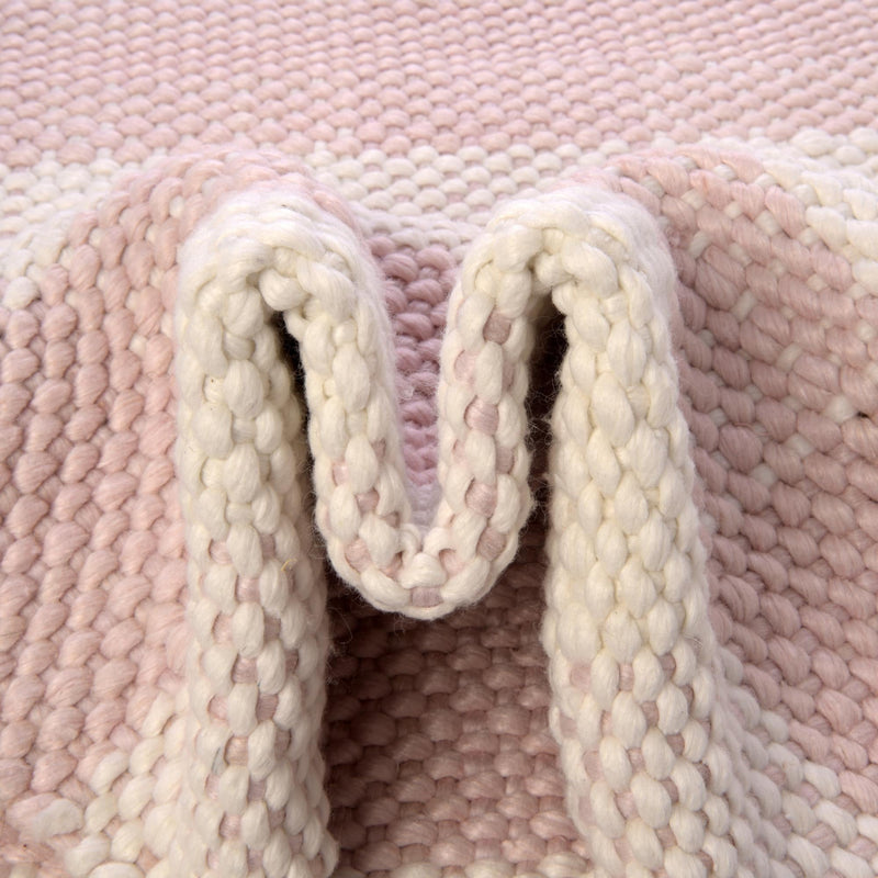 Sustainable Grid Indoor-Outdoor Oasis Collection Area Rug - Savannah Rectangle Pink lifestyle 44