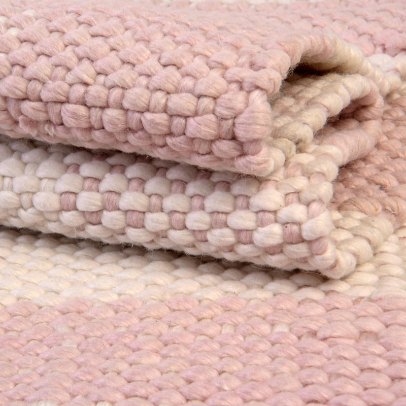 Sustainable Grid Indoor-Outdoor Oasis Collection Area Rug - Savannah Rectangle Pink lifestyle 59