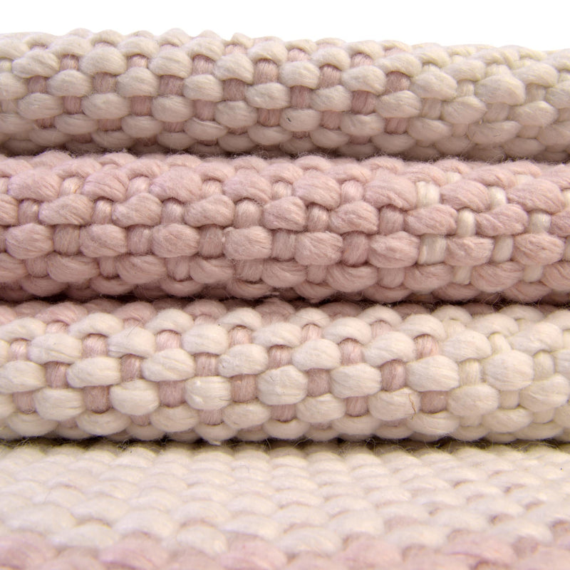 Sustainable Grid Indoor-Outdoor Oasis Collection Area Rug - Savannah Rectangle Pink lifestyle 62