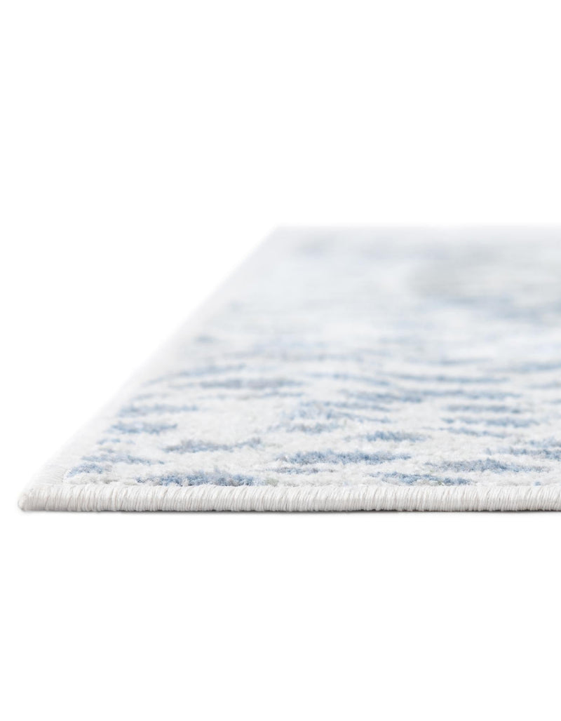 Aegean Elegance Washables Collection Area Rug - Mykonos Rectangle Ivory Blue lifestyle 16