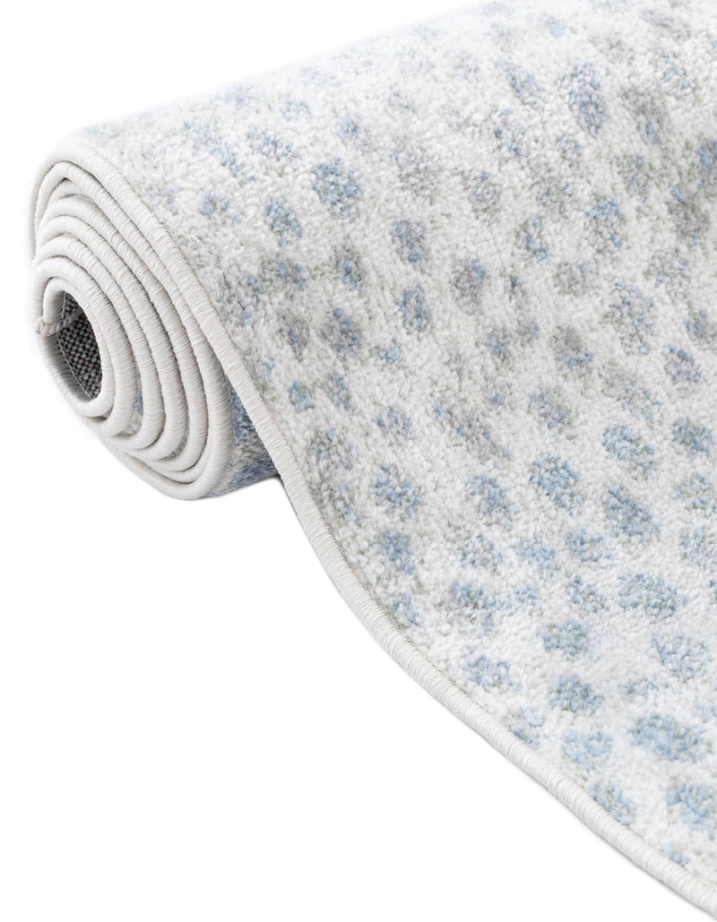 Aegean Elegance Washables Collection Area Rug - Mykonos Rectangle Ivory Blue lifestyle 31