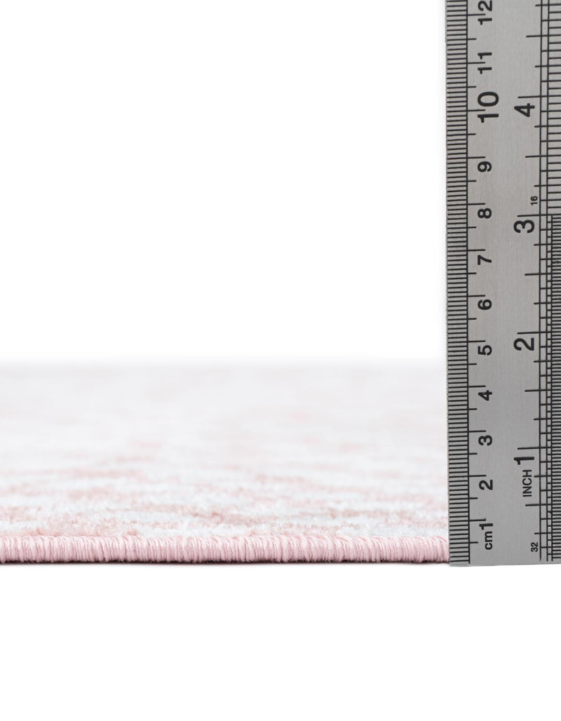 Aegean Elegance Washables Collection Area Rug - Mykonos Rectangle Rose Pink lifestyle 11