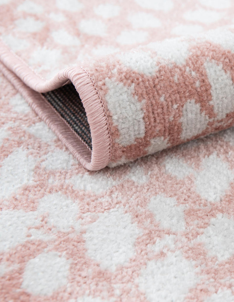 Aegean Elegance Washables Collection Area Rug - Mykonos Rectangle Rose Pink lifestyle 14