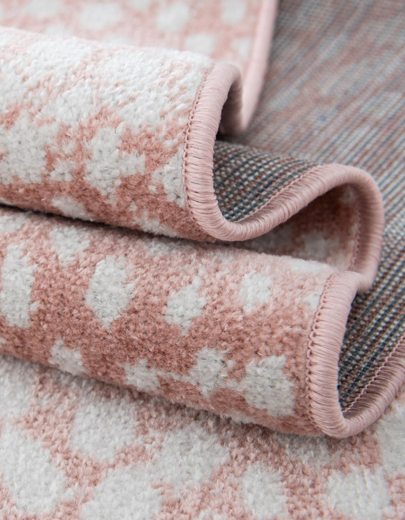 Aegean Elegance Washables Collection Area Rug - Mykonos Rectangle Rose Pink lifestyle 35