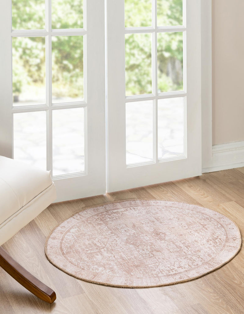 Heritage Elegance Collection Area Rug - Windsor (Beige) Oval Beige lifestyle 27