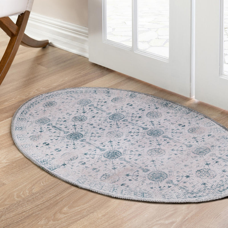 Heritage Elegance Collection Area Rug - Chatsworth Oval Ivory lifestyle 106