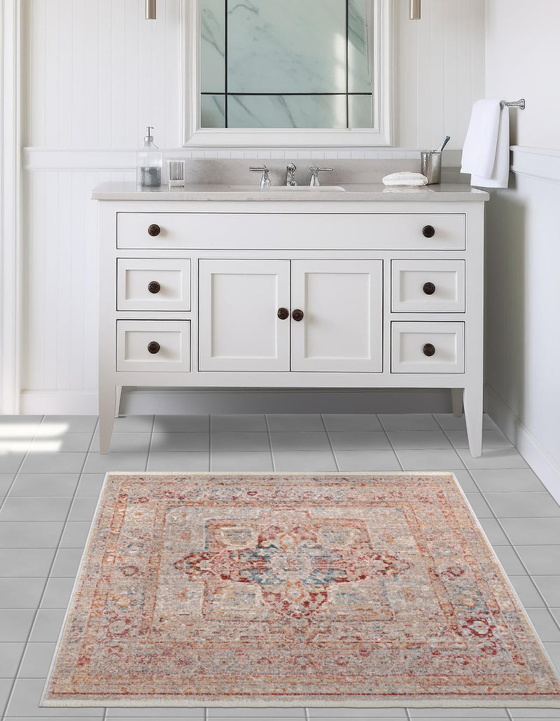 Regal Estates Collection Area Rug - Monarch Square Multi lifestyle 44