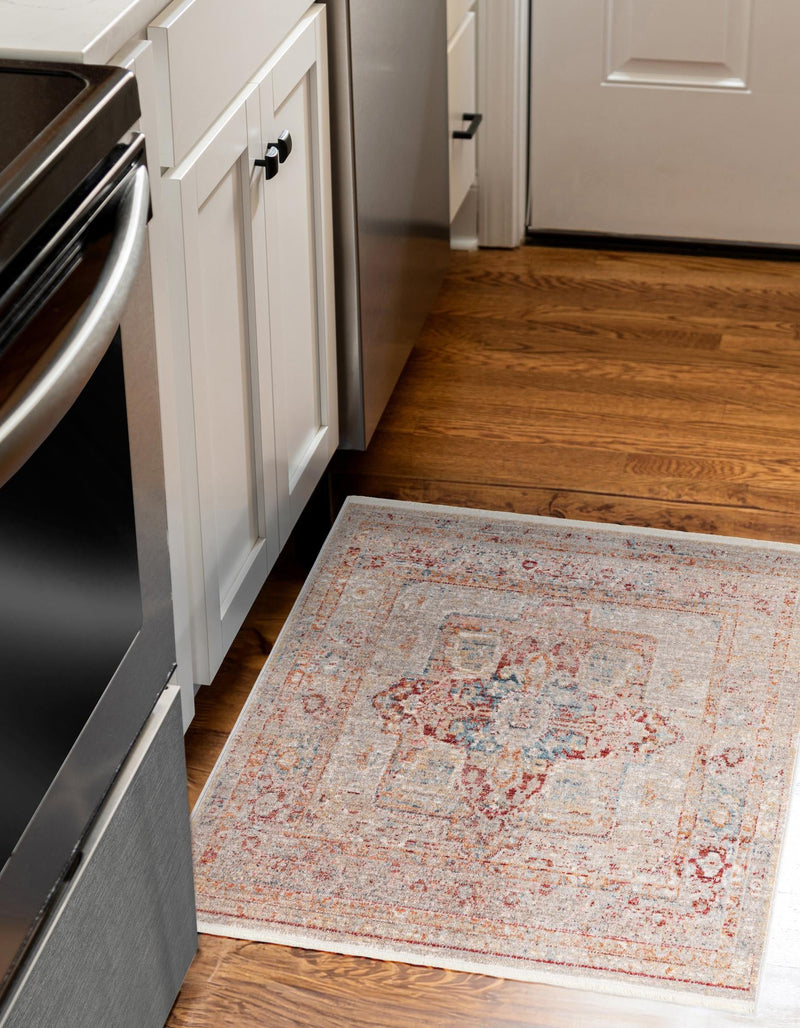 Regal Estates Collection Area Rug - Monarch Square Multi lifestyle 55