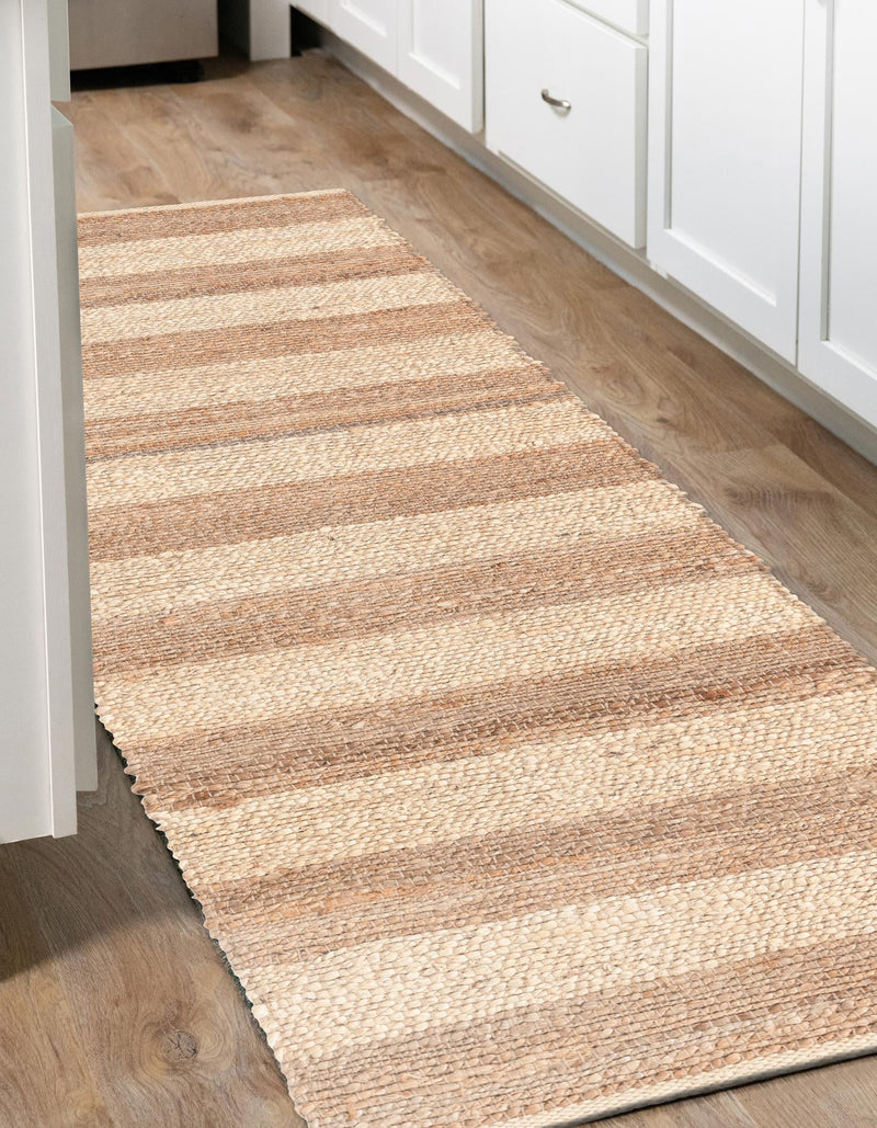 Woven Seaside Jute Collection Area Rug - Nantucket Runner Natural Ivory lifestyle 57