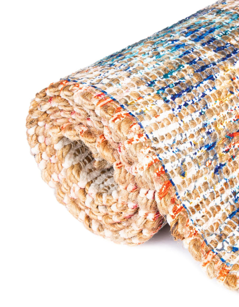 Savannah Threads Collection Area Rug - Charleston Rectangle Orange Yellow lifestyle 19