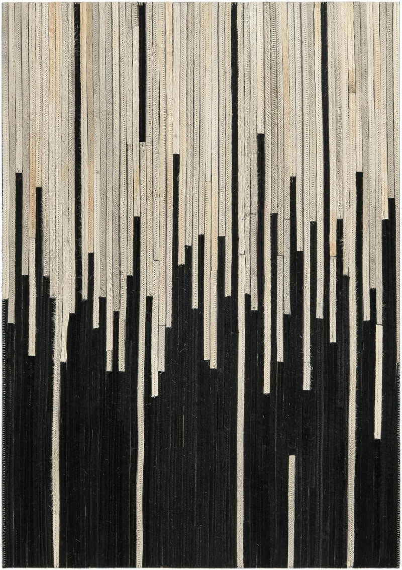 Savannah Hideaway Collection Area Rug - Savannah Rectangle Black White Main