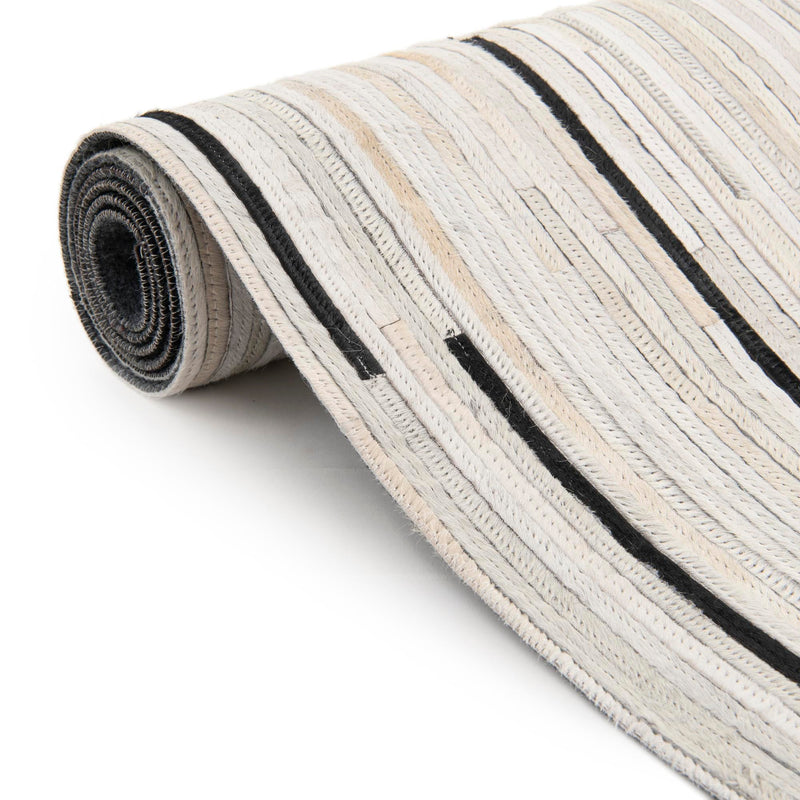 Savannah Hideaway Collection Area Rug - Savannah Rectangle Black White lifestyle 19