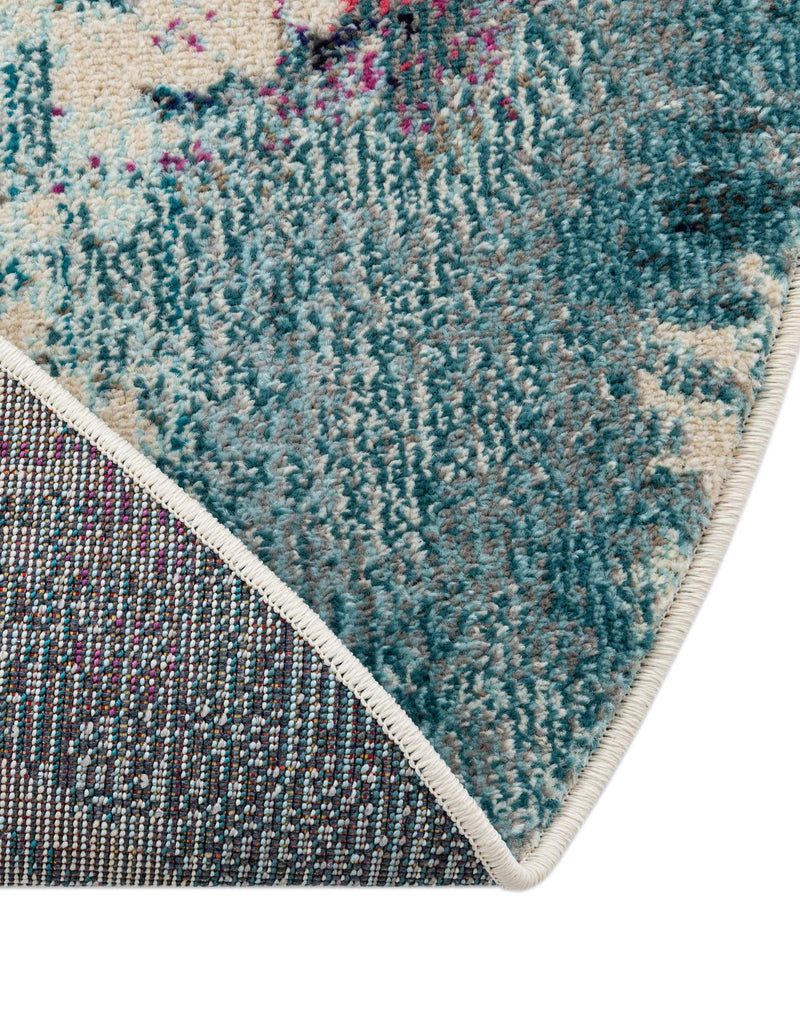 Sorrento Shores Collection Area Rug - Vico Round Light Blue lifestyle 71