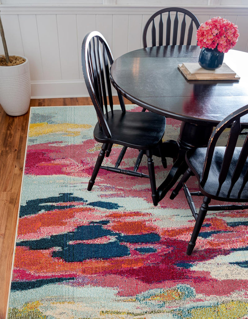 Marrakesh Elegance Collection Area Rug - Skhirat Square Pink lifestyle 59