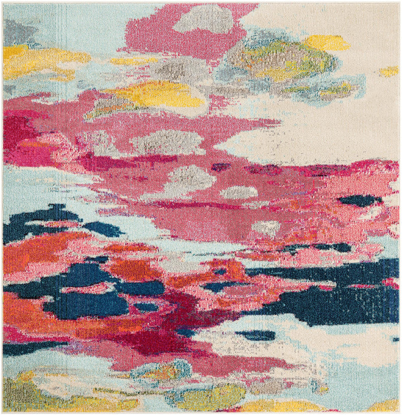 Marrakesh Elegance Collection Area Rug - Skhirat Square Pink lifestyle 28