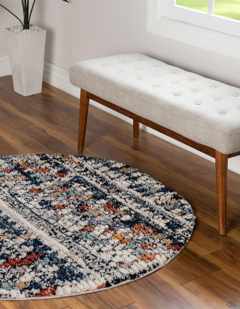 Tangier Treasures Collection Area Rug - Marrakech Round Multi lifestyle 62
