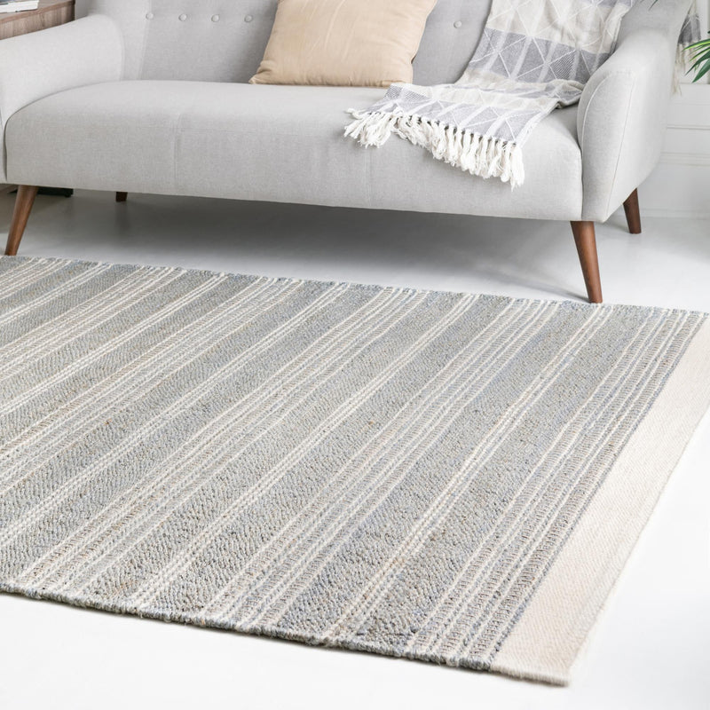 Coastal Weave Collection Area Rug - Marina Rectangle Gray lifestyle 47