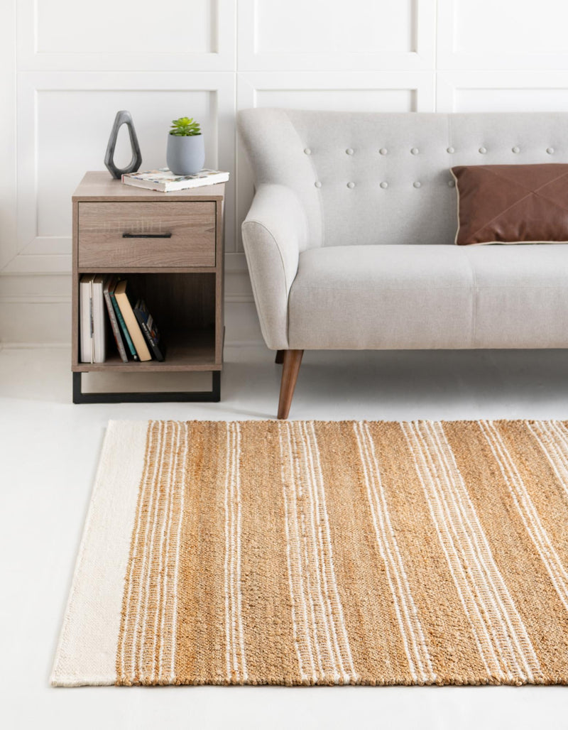 Coastal Weave Collection Area Rug - Marina Rectangle Natural lifestyle 8