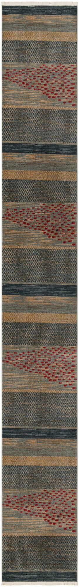 Zagros Oasis Collection Area Rug - Kermanshah Runner Blue lifestyle 9