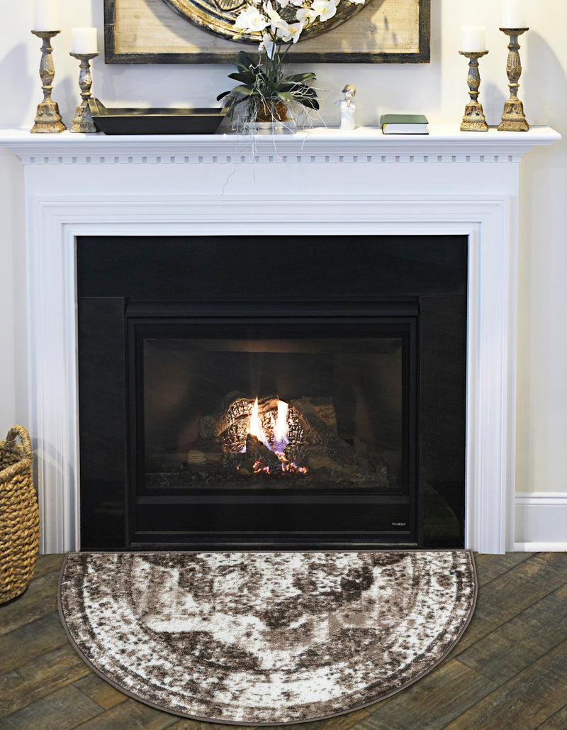 Riviera Elegance Collection Area Rug - Menton (Light Brown) Hearth Light Brown lifestyle 0