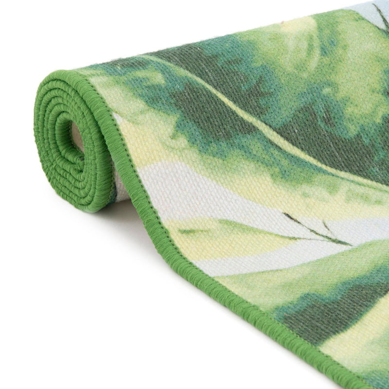 Belizean Tropics Outdoor Rugs Collection Area Rug - Placencia Rectangle Blue and Green lifestyle 15
