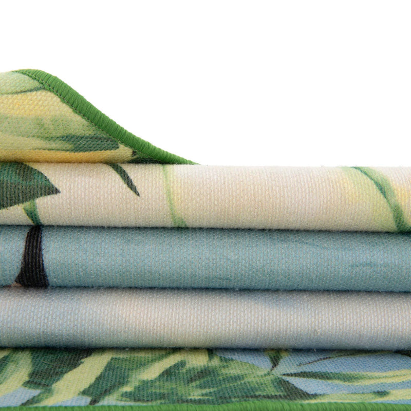 Belizean Tropics Outdoor Rugs Collection Area Rug - Placencia Rectangle Blue and Green lifestyle 17
