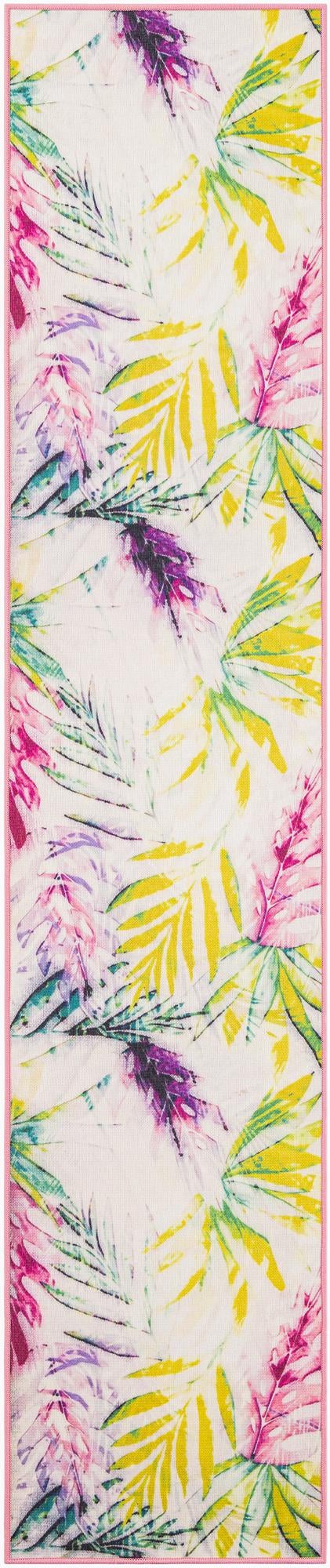 Belizean Tropics Outdoor Rugs Collection Area Rug - Hopkins Runner Ivory lifestyle 18