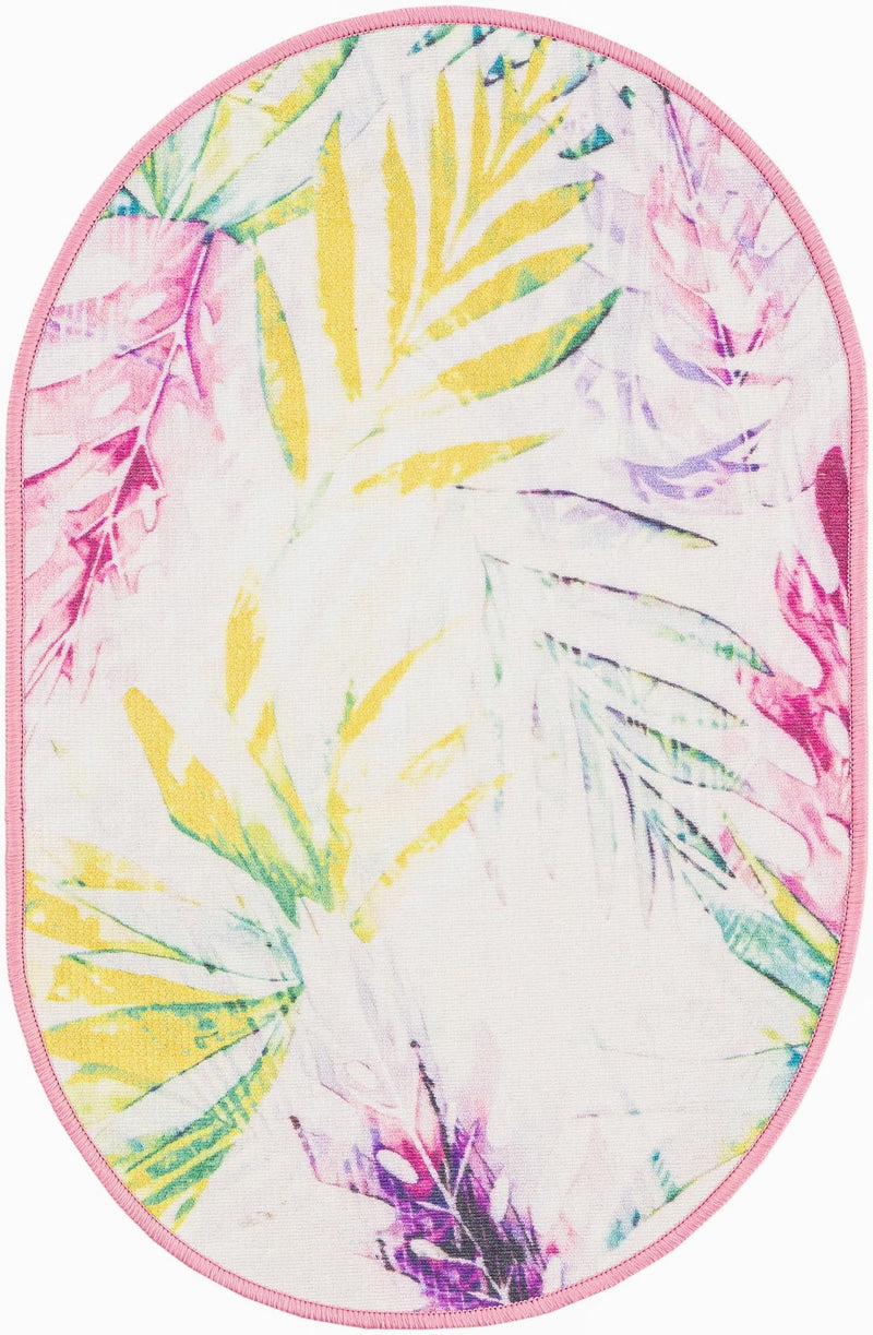 Belizean Tropics Outdoor Rugs Collection Area Rug - Hopkins Oval Ivory lifestyle 20