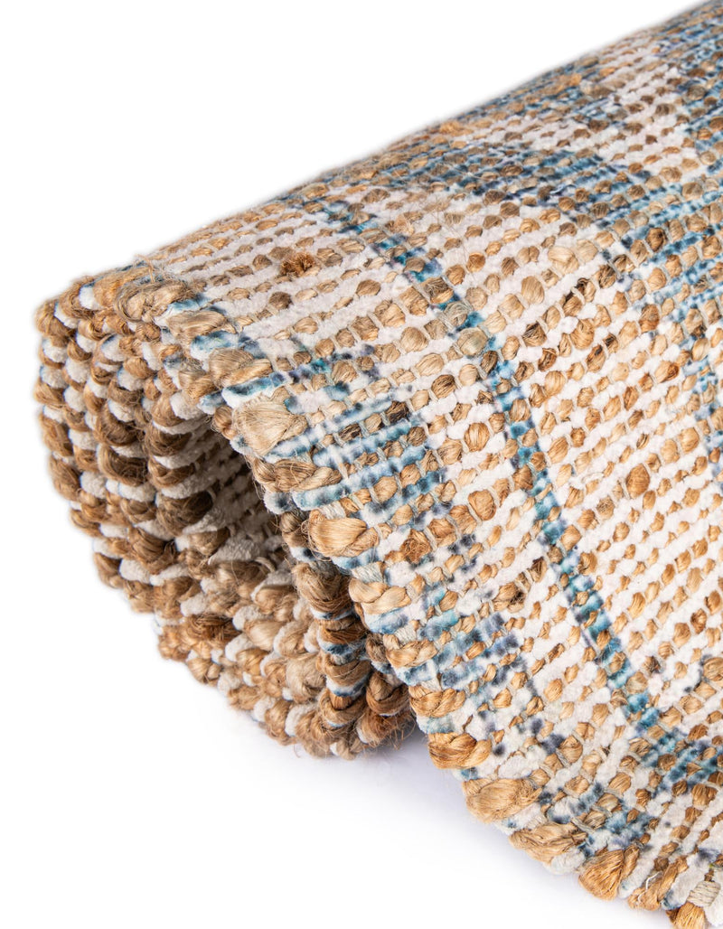 Desert Weave Jute Collection Area Rug - Kalahari Rectangle Antique Blue lifestyle 19