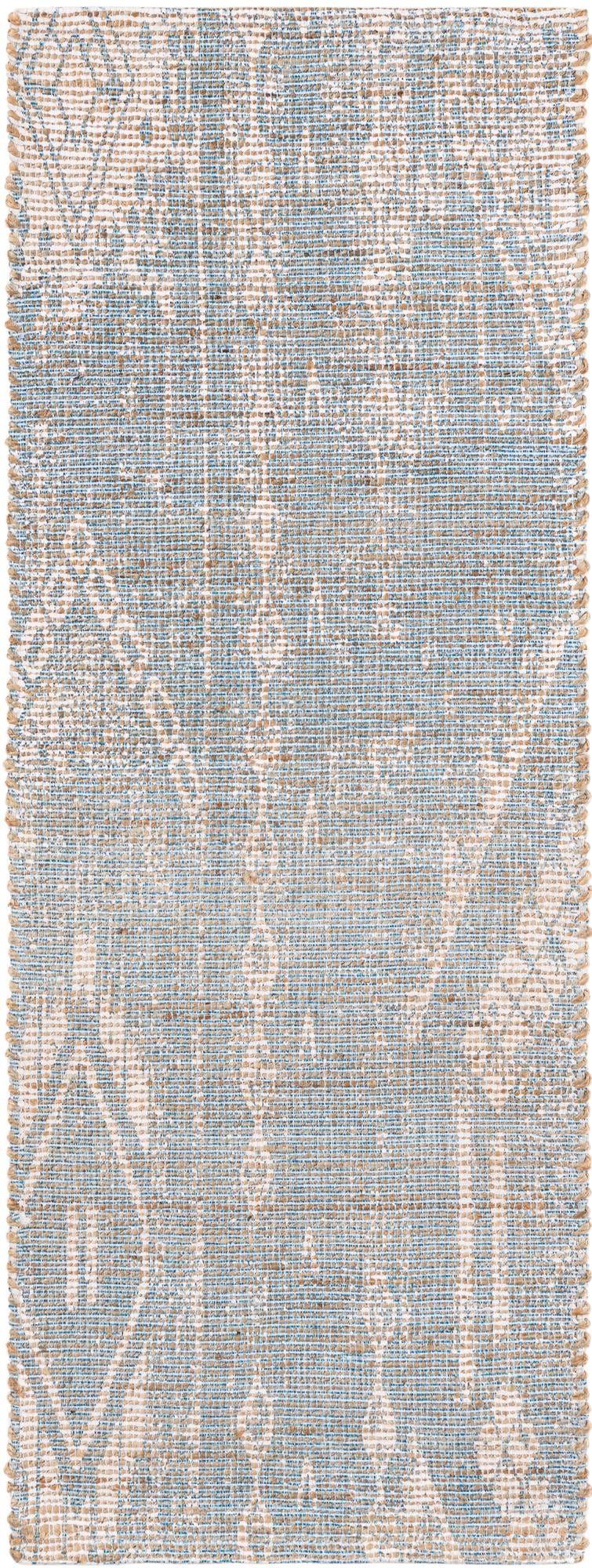 Desert Weave Jute Collection Area Rug - Kalahari Runner Antique Blue lifestyle 24