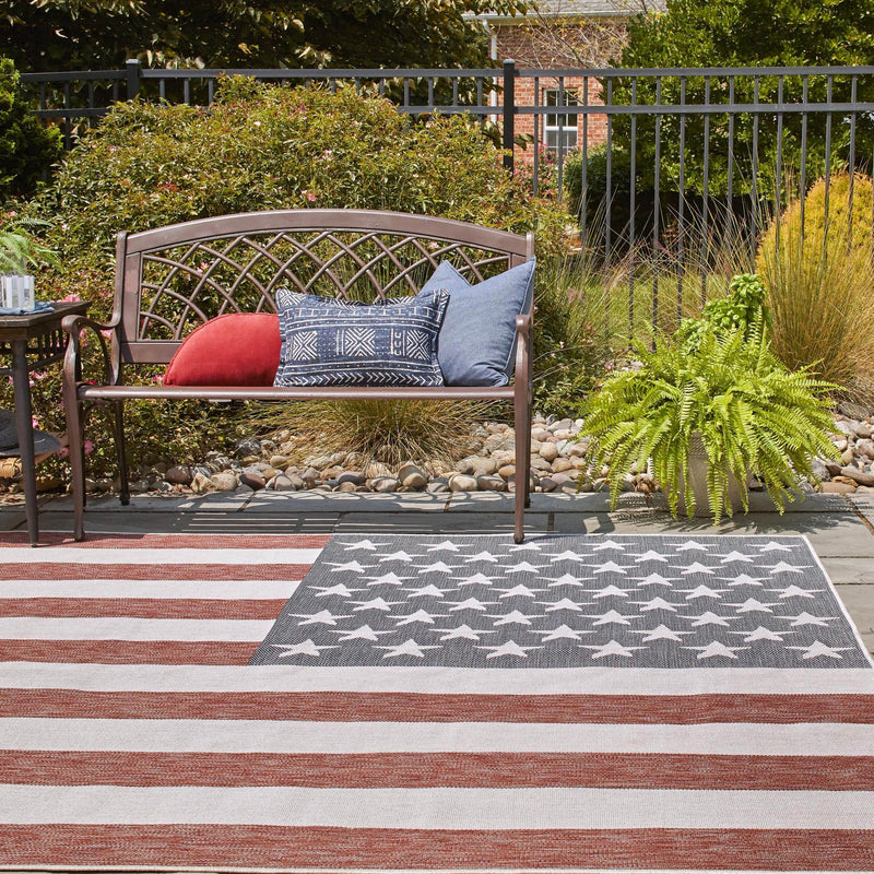 Urban Oasis Rugs Collection Area Rug - Boardwalk Square Multi lifestyle 66