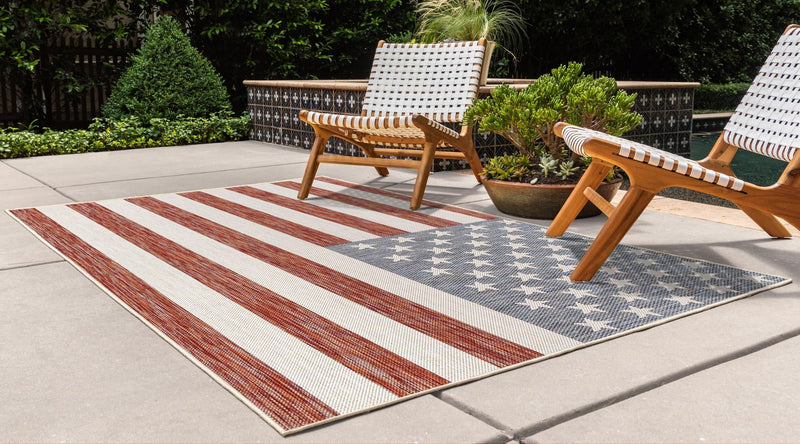 Urban Oasis Rugs Collection Area Rug - Boardwalk Rectangle Multi lifestyle 2
