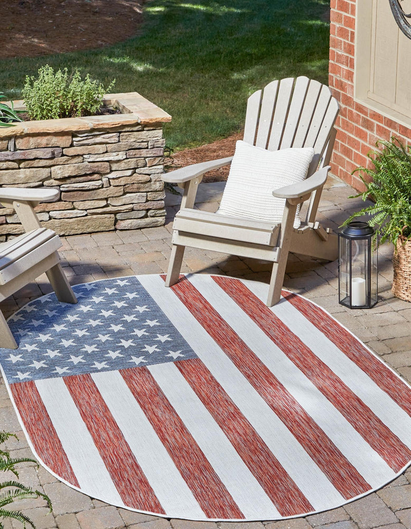 Urban Oasis Rugs Collection Area Rug - Boardwalk Oval Multi lifestyle 34