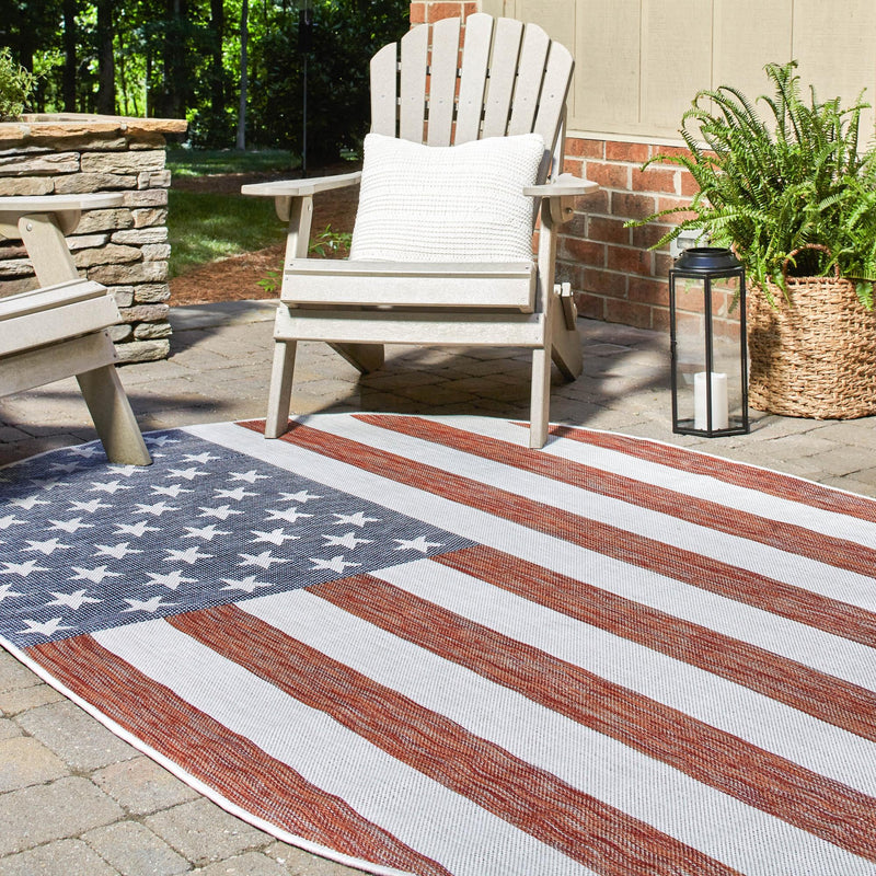 Urban Oasis Rugs Collection Area Rug - Boardwalk Oval Multi lifestyle 67