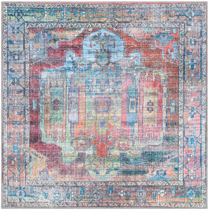 Zahara Oasis Collection Area Rug - Sahara Square Multi lifestyle 71