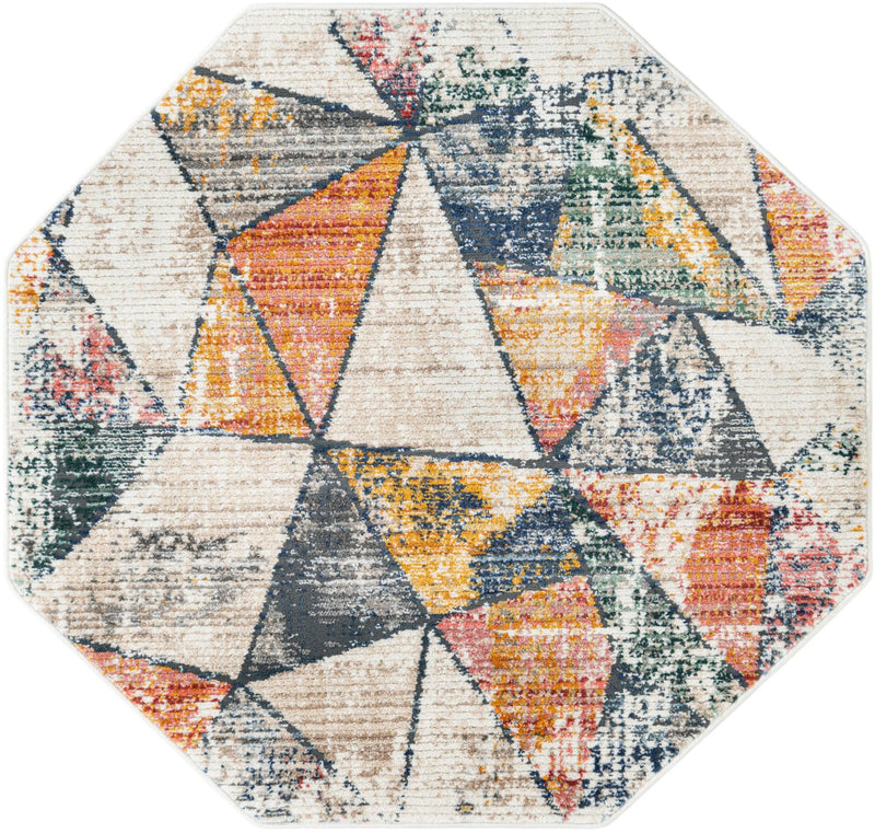 Jewel Oasis Collection Area Rug - Topaz Octagon Multi lifestyle 19