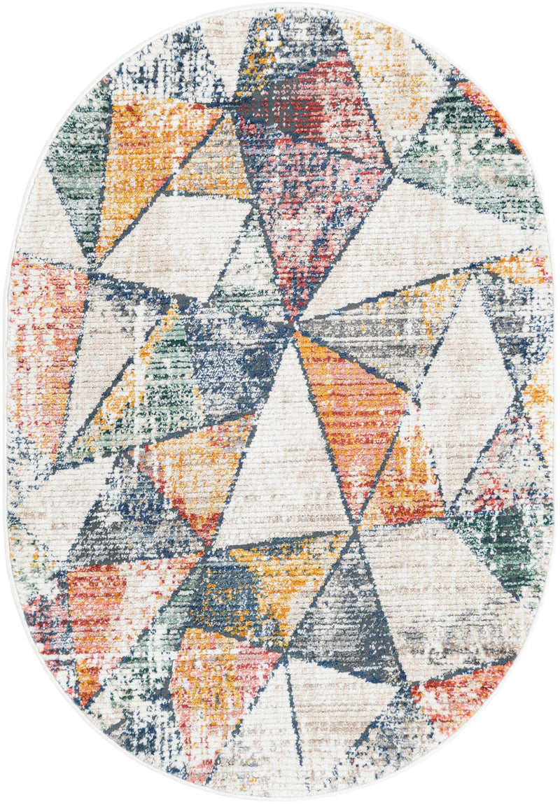 Jewel Oasis Collection Area Rug - Topaz Oval Multi lifestyle 20