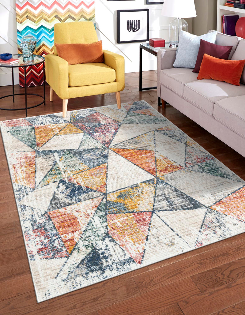 Jewel Oasis Collection Area Rug - Topaz Rectangle Multi lifestyle 2