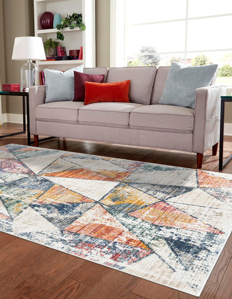 Jewel Oasis Collection Area Rug - Topaz Rectangle Multi lifestyle 3
