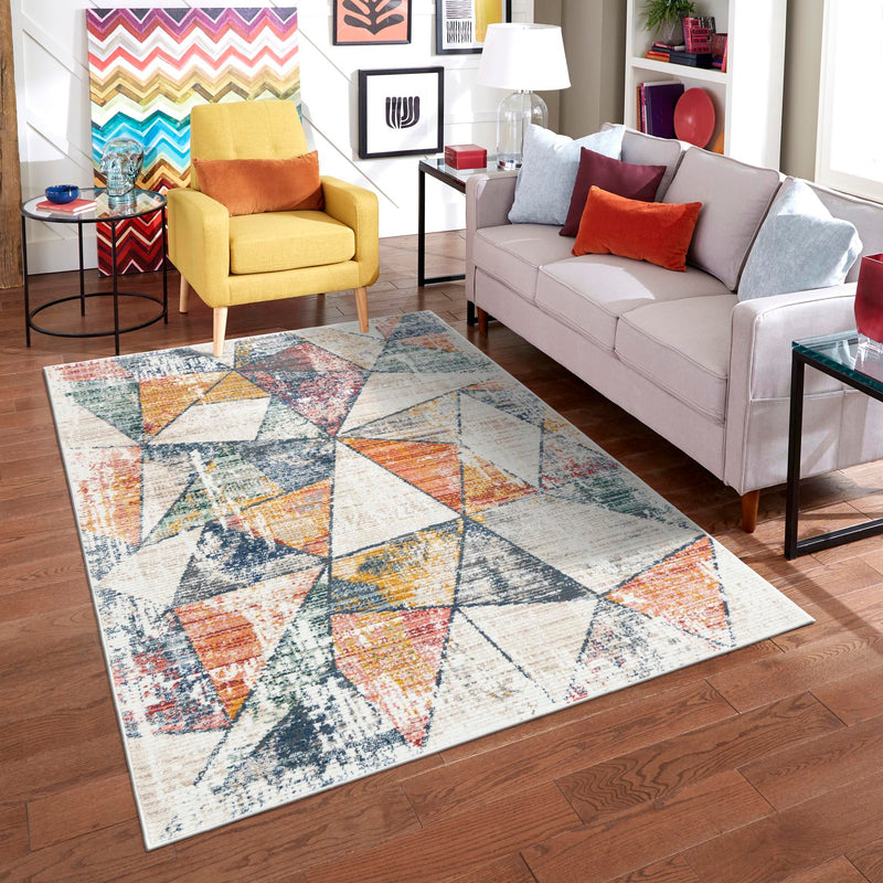 Jewel Oasis Collection Area Rug - Topaz Rectangle Multi lifestyle 14
