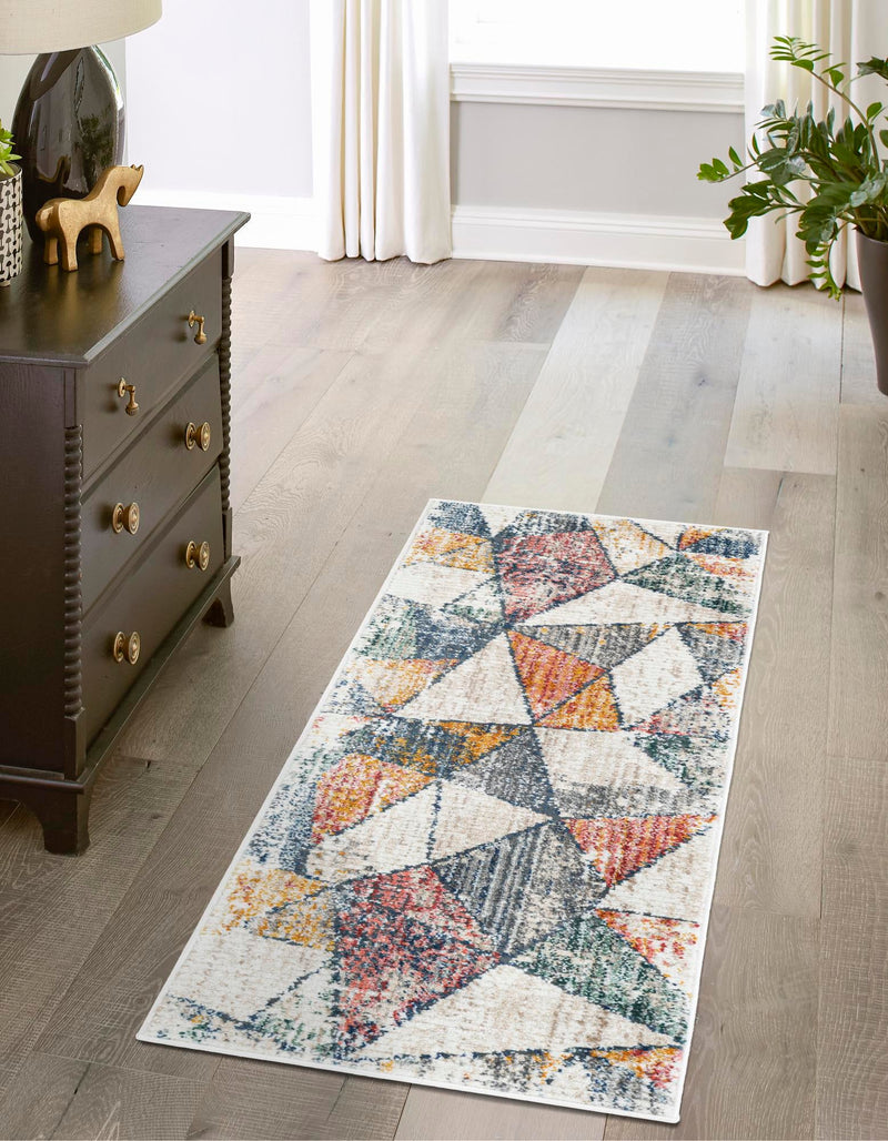 Jewel Oasis Collection Area Rug - Topaz Runner Multi lifestyle 23