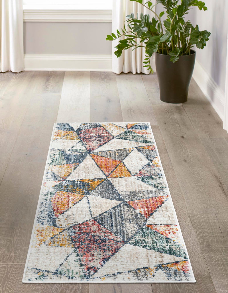 Jewel Oasis Collection Area Rug - Topaz Runner Multi lifestyle 28