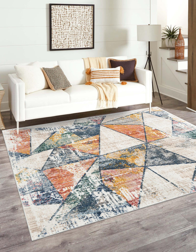 Jewel Oasis Collection Area Rug - Topaz Square Multi lifestyle 22