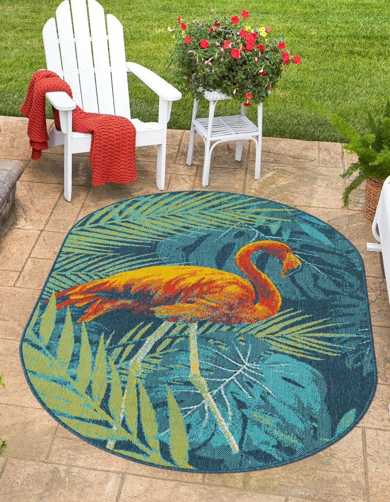 Seaside Haven Rugs Collection Area Rug - Tidepool Oval Multi lifestyle 22