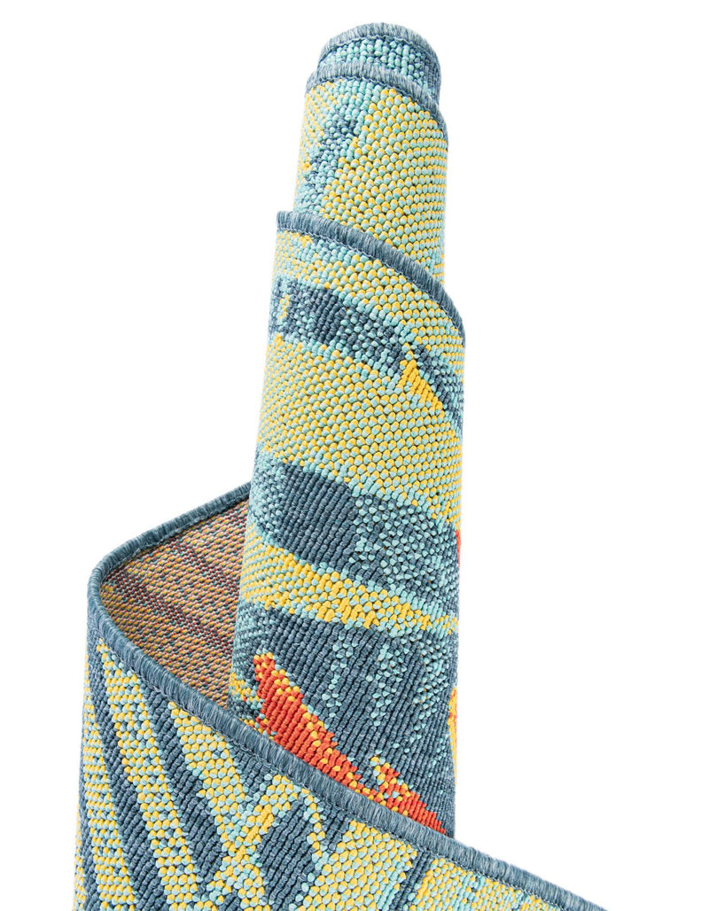 Seaside Haven Rugs Collection Area Rug - Tidepool Rectangle Multi lifestyle 10