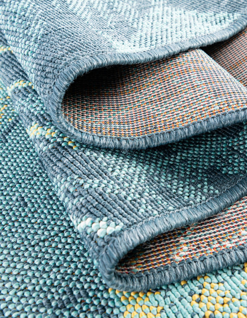 Seaside Haven Rugs Collection Area Rug - Tidepool Rectangle Multi lifestyle 12