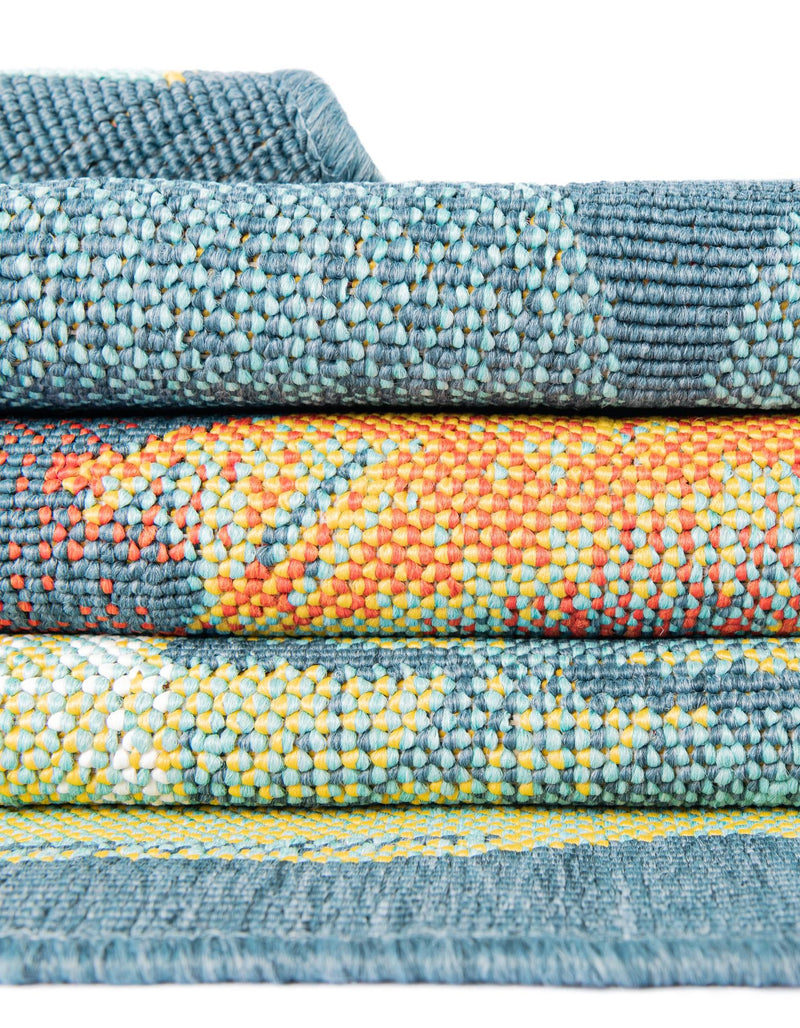 Seaside Haven Rugs Collection Area Rug - Tidepool Rectangle Multi lifestyle 13
