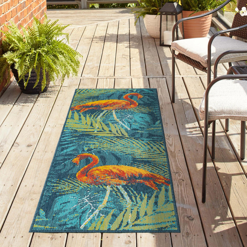 Seaside Haven Rugs Collection Area Rug - Tidepool Runner Multi lifestyle 72