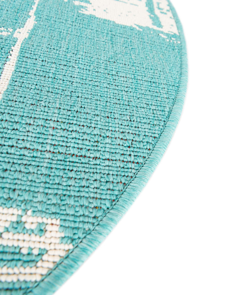 Seaside Haven Rugs Collection Area Rug - Beachcomber Oval Teal lifestyle 38